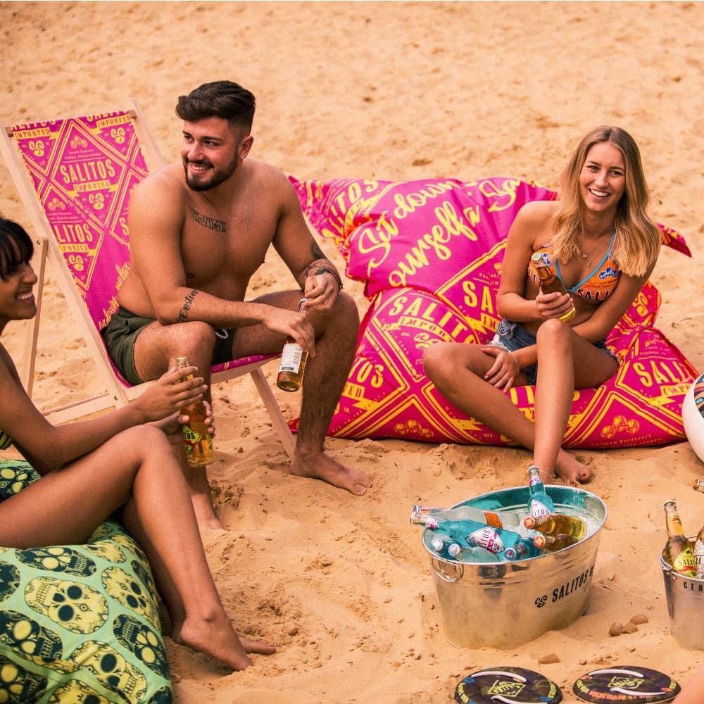 Salitos Sitzsack Sitzkissen Beanbag Groß Outdoor Lounge Möbel Chill Sessel Sofa – Ansicht 3