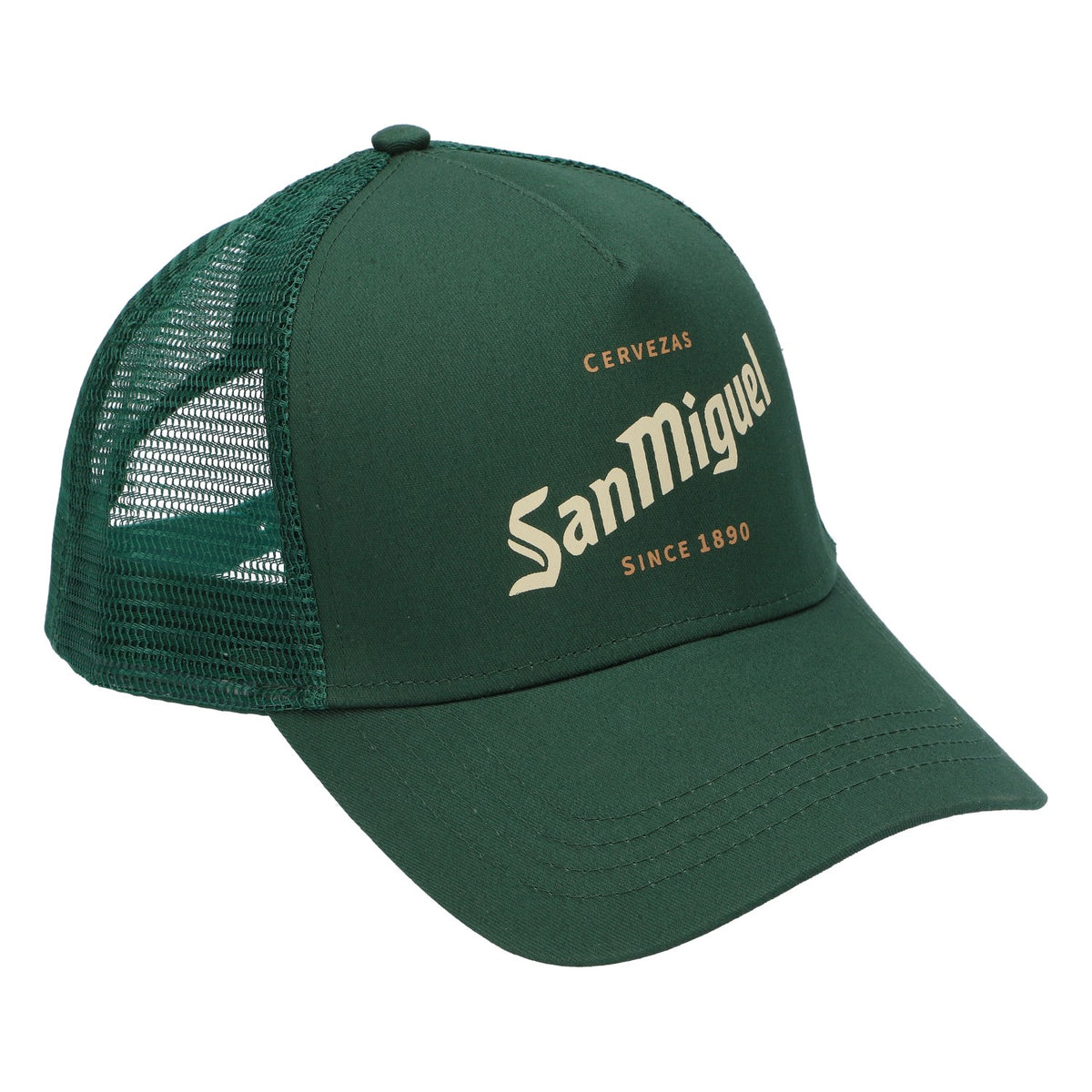 San Miguel Bier Baseballcap Trucker Cap Basecap Mütze Grün Kappe Cap