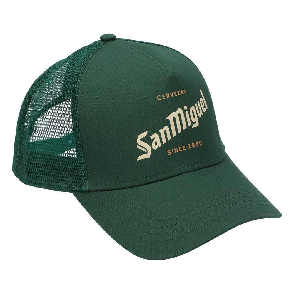 San Miguel Bier Baseballcap Trucker Cap Basecap Mütze Grün Kappe Cap