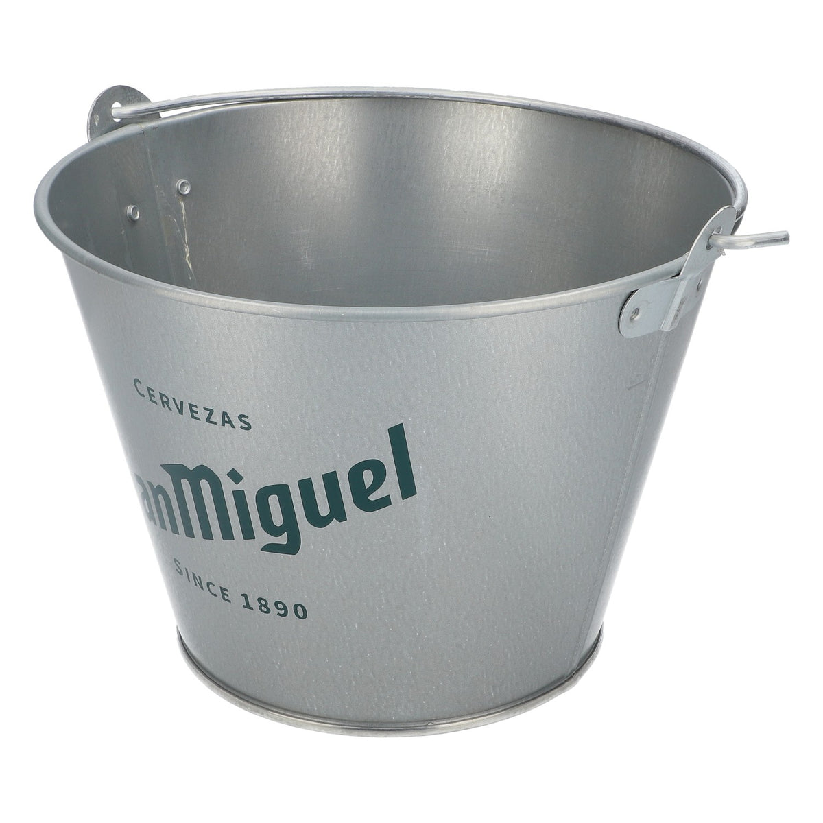San Miguel Bier Eiseimer Flaschenkühler Eimer Icecube5l Grüner Schriftzug – Ansicht 5