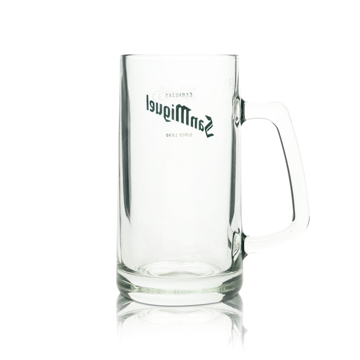 6x San Miguel Bier Glas 0,5l Krug Seidel Pint Krüge Gläser Beer Spanien Cerveza – Ansicht 3