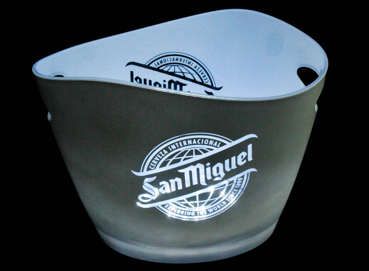 San Miguel Bier LED Flaschenkühler Eiswürfelbehälter Icecube Akkubetrieb – Ansicht 2