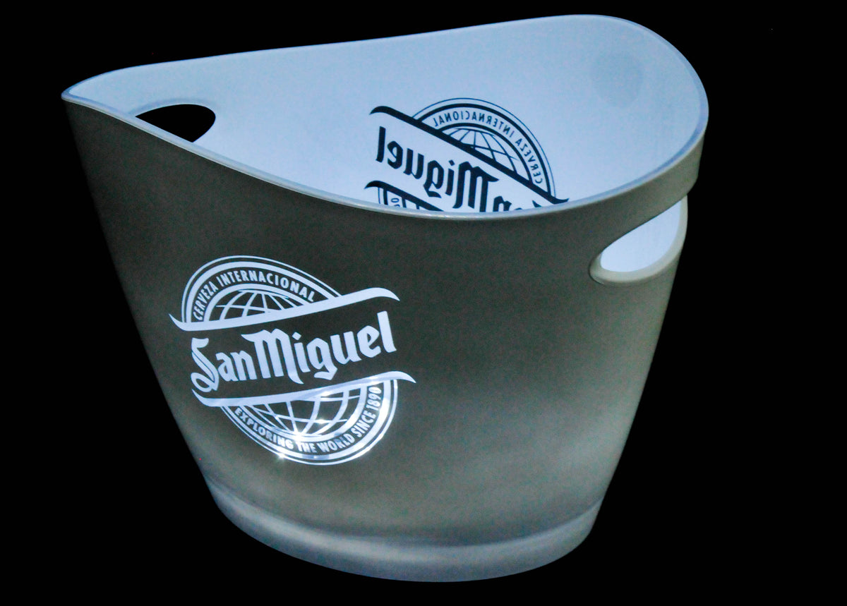 San Miguel Bier LED Flaschenkühler Eiswürfelbehälter Icecube Akkubetrieb – Ansicht 3