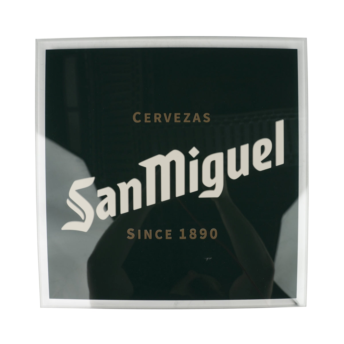 San Miguel Leuchtreklame LED Wand Schild 40x40cm inkl. Netzteil Lumi Deko – Ansicht 2