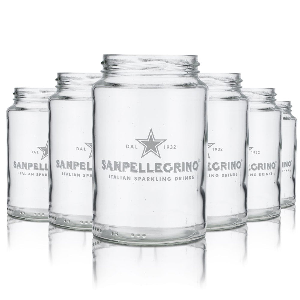 San Pellegrino Glas 0,5l Einmachglas Ohne Deckel Schraubglas Wasserglas Sodaglas