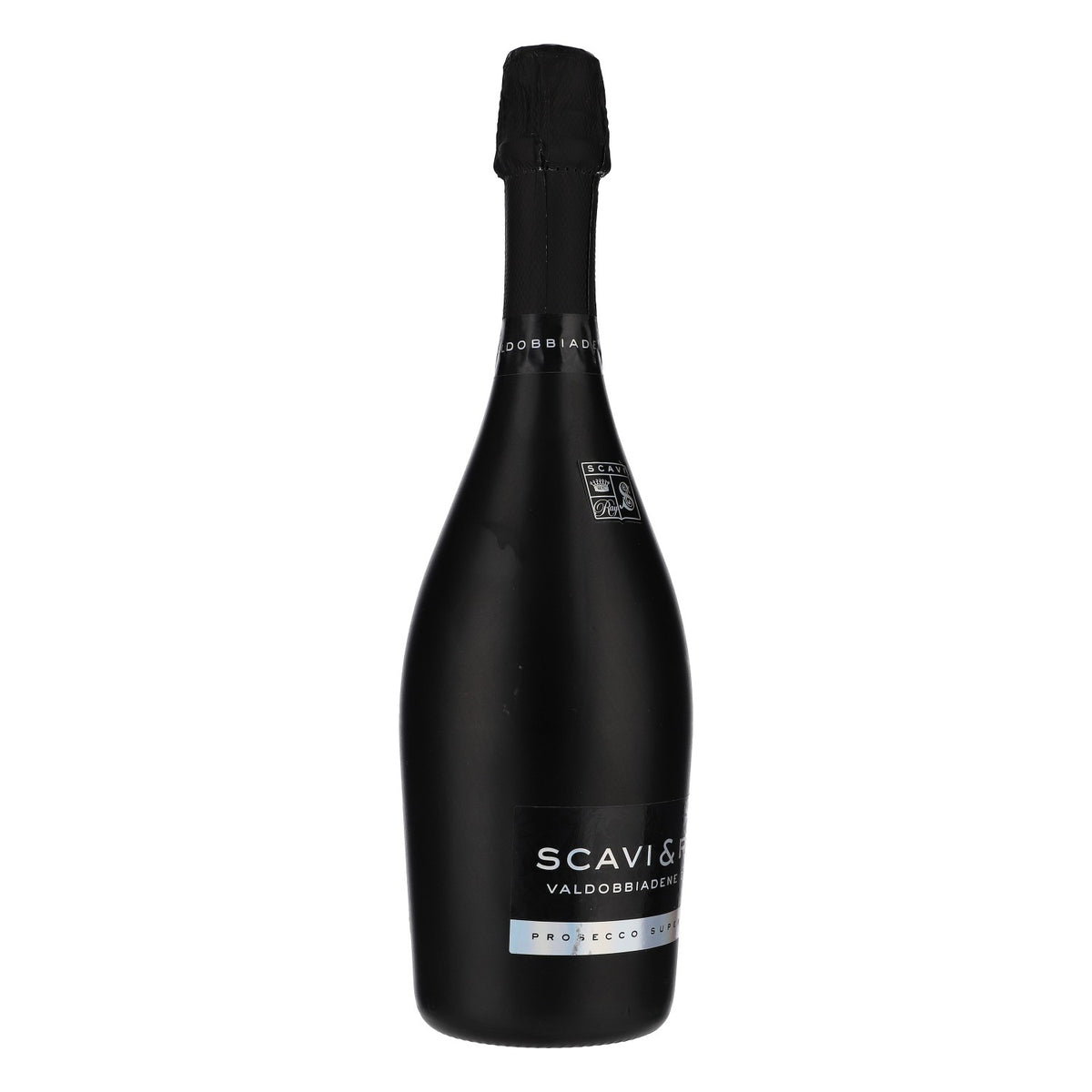 Scavi & Ray LEERE Prosecco Showflasche Dekoflasche Showbottle 0,75l Schwarz matt – Ansicht 2