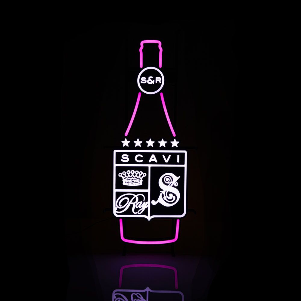 Scavi & Ray Leuchtreklame LED Neon Sign Schild Bottle Indoor Dimmbar Display – Ansicht 2