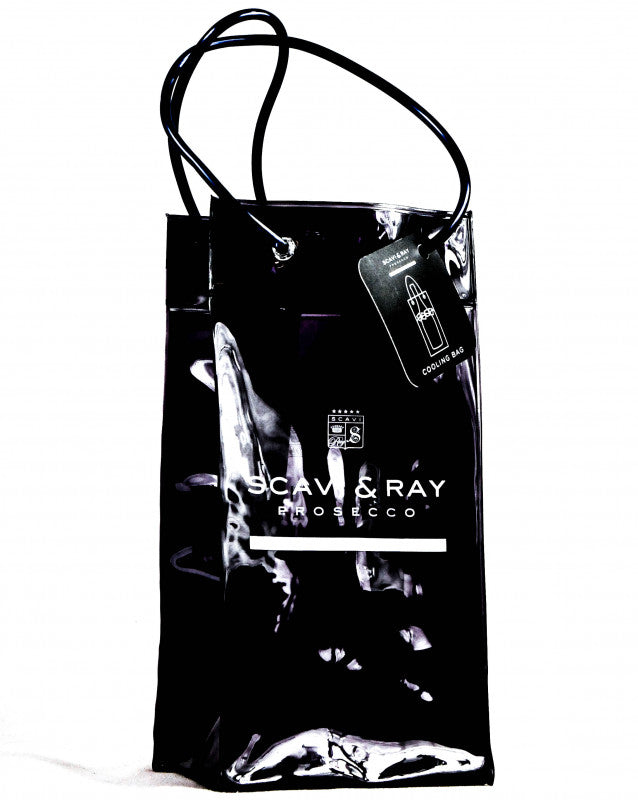 Scavi & Ray Prosecco Cool Bag Flaschenkühler in Lackoptik "Icebag" PVC schwarz – Ansicht 3