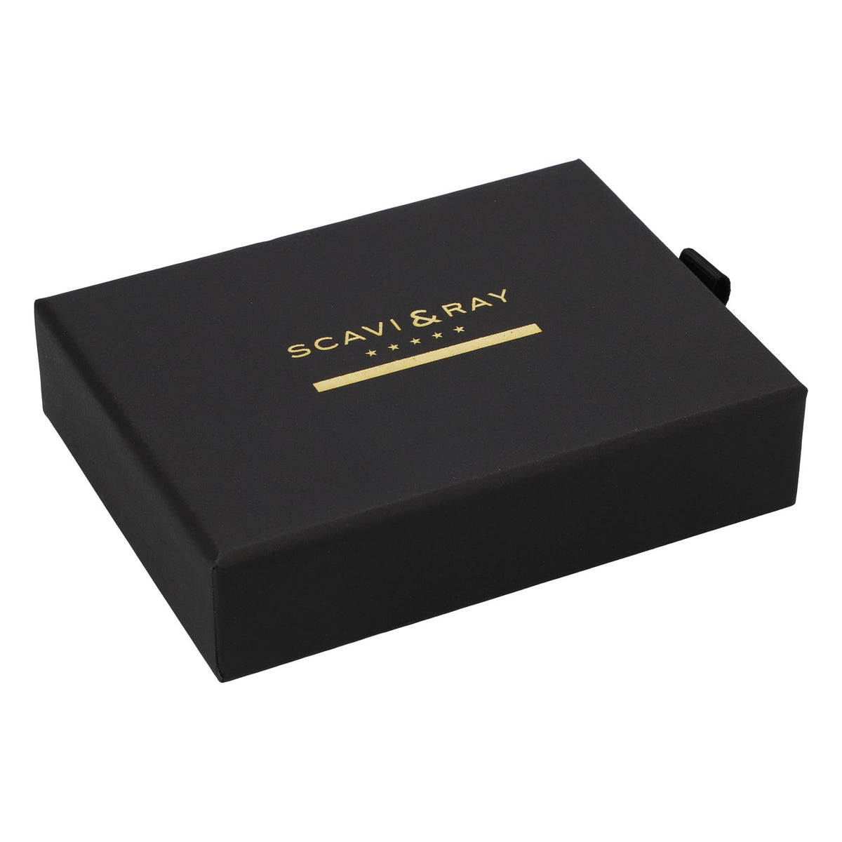Scavi & Ray Sekt Credit Card Holder Schwarz Brieftasche Visitenkartentasche Kroko Optik – Ansicht 5