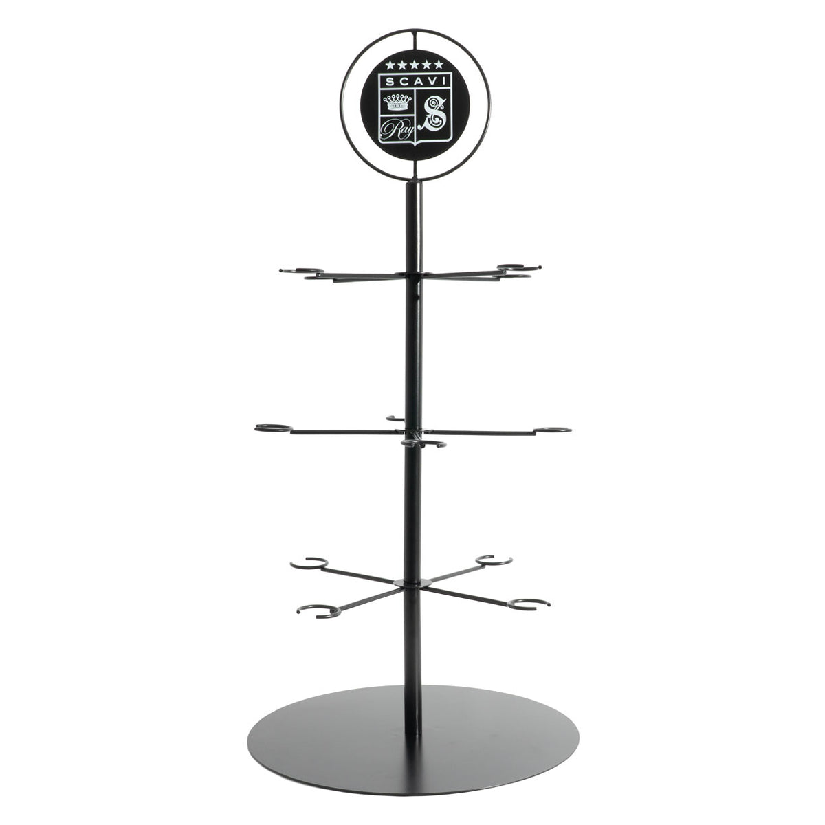 Scavi & Ray Sekt Gläserbaum Schwarz 12 Gläser Halter Serving Tree