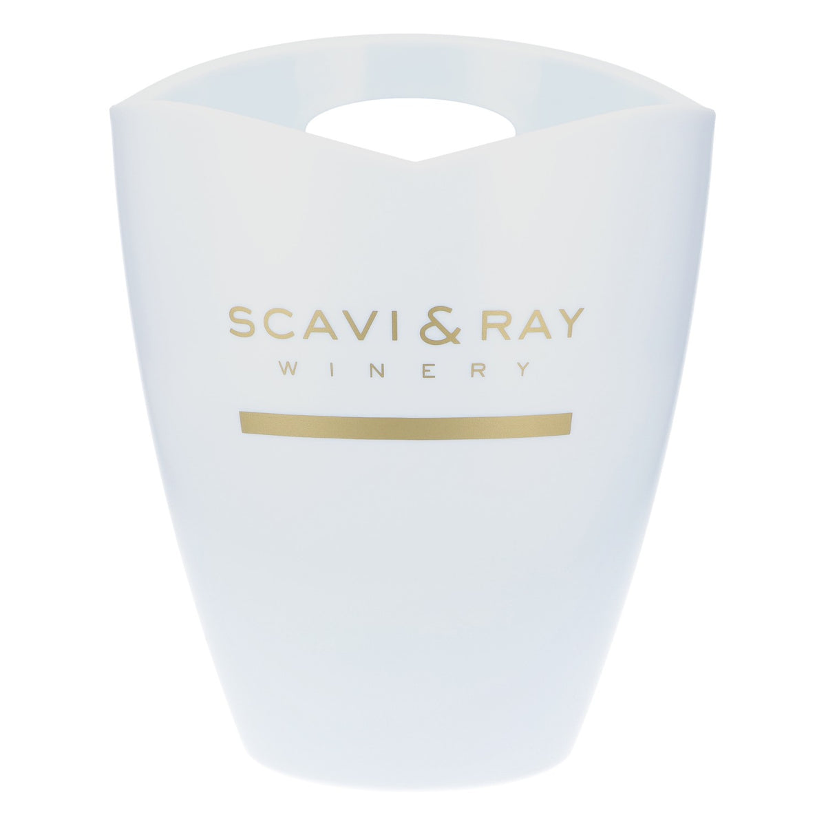 Scavi & Ray Sekt Kühler Flaschenkühler Acryl Icecube Weiß/Hellblau Single – Ansicht 4
