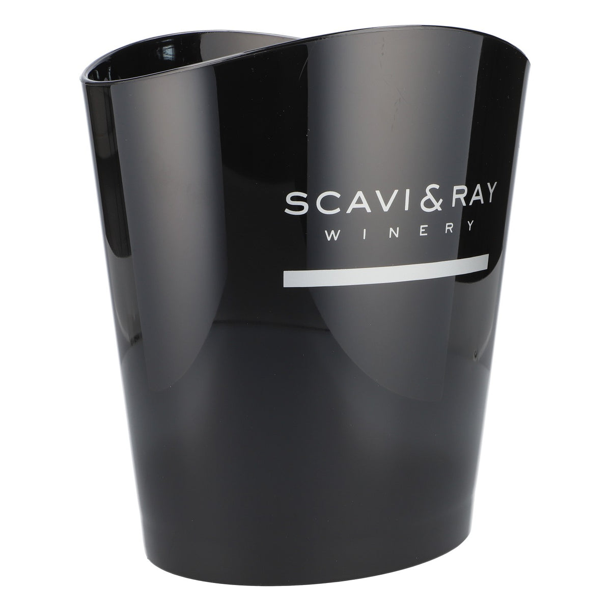 Scavi & Ray Sekt Kühler Flaschenkühler Eiswürfelbehälter Single schwarz – Ansicht 2