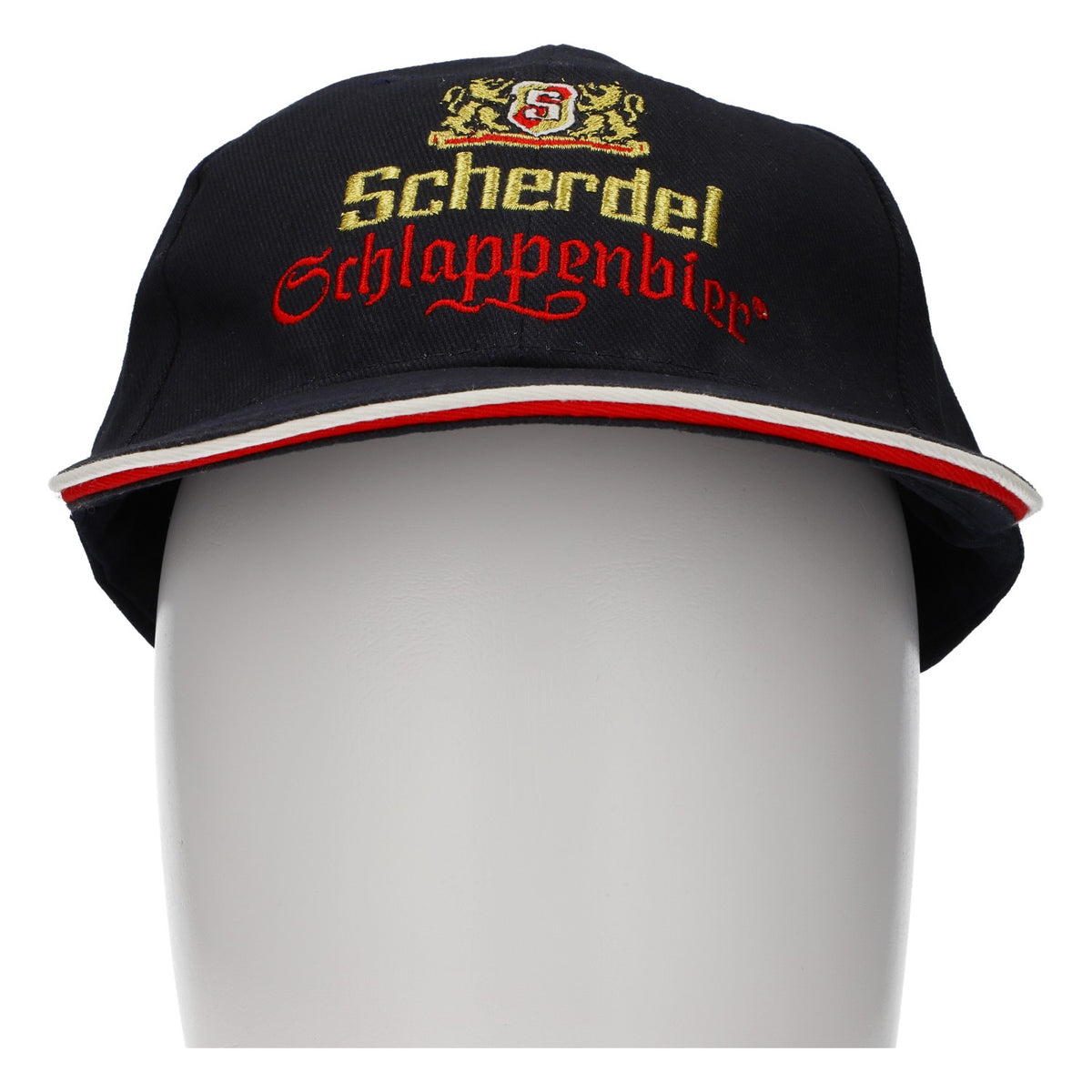 Scherdel Bier Baseballcap Basecap Mütze Schlappenbier blau Mischgewebe – Ansicht 2