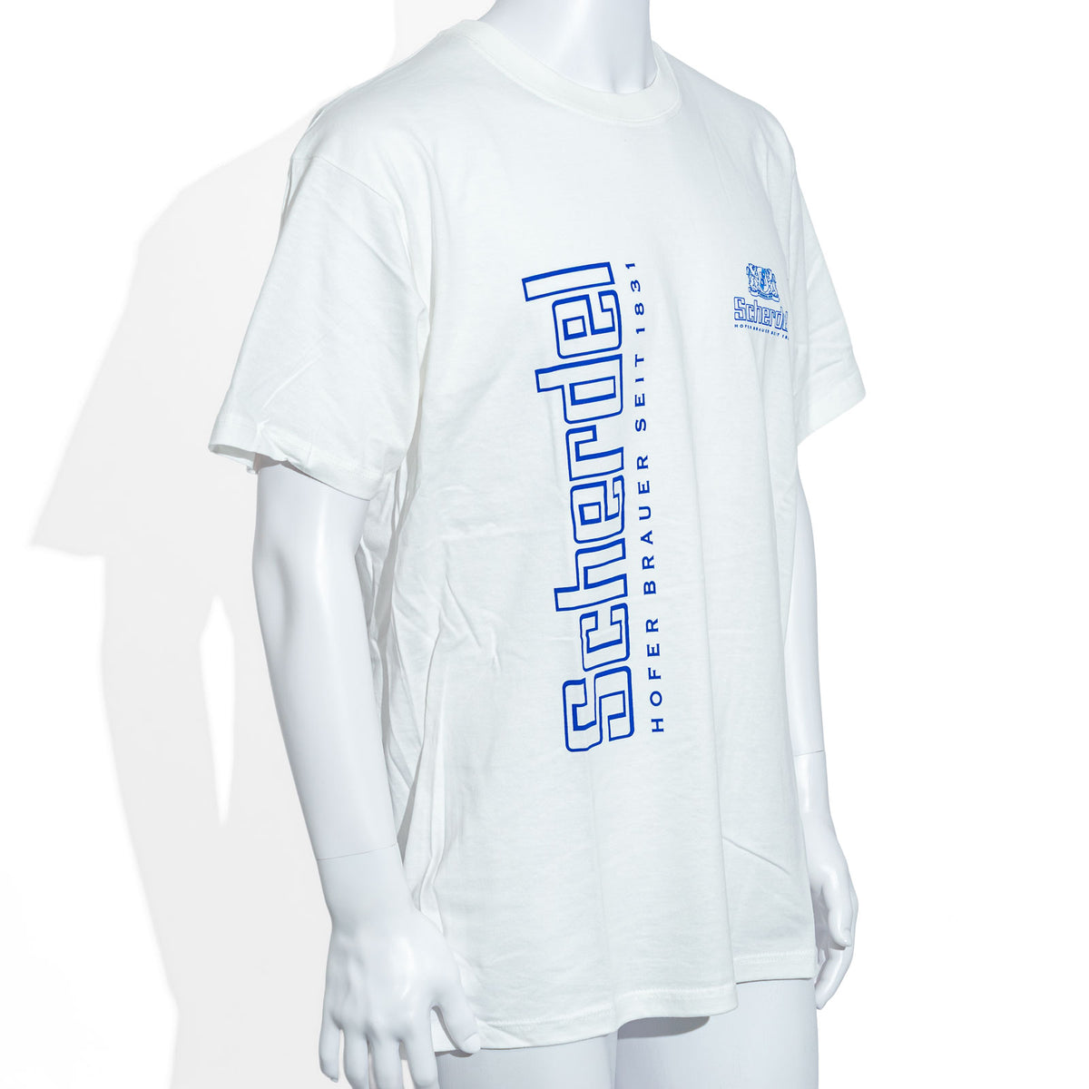 Scherdel Bier T-Shirt Gr. XL Logo groß Senkrecht weiß – Ansicht 2