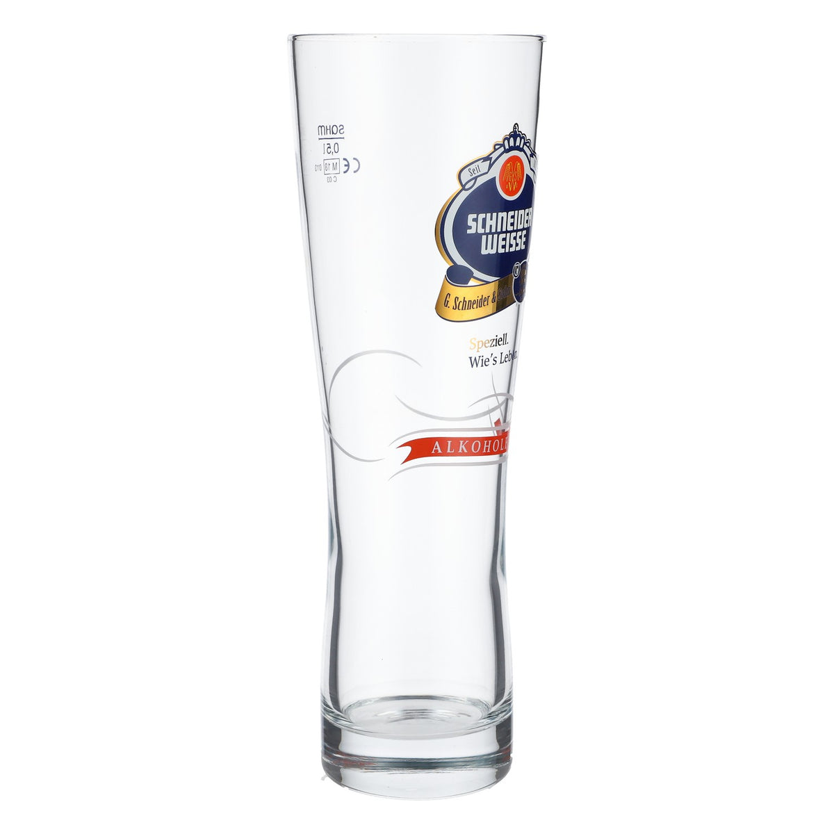 Schneider Weisse Bier Glas 0,5l Gläser Pokal Alkoholfrei Speziell Leben – Ansicht 2