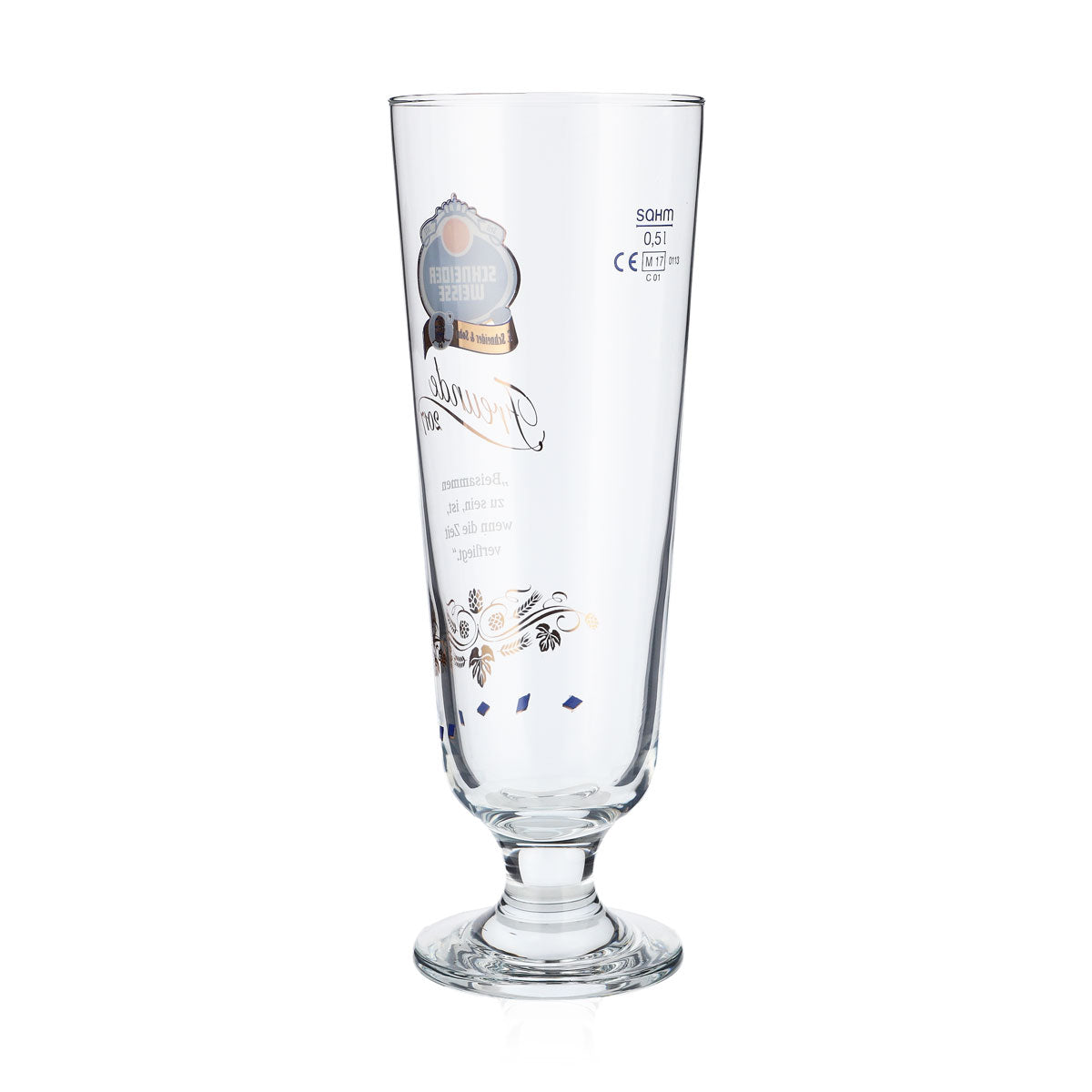 Schneider Weisse Bier Glas Edition 0,5l Pokal "Freunde 2017" Sahm Antik – Ansicht 3