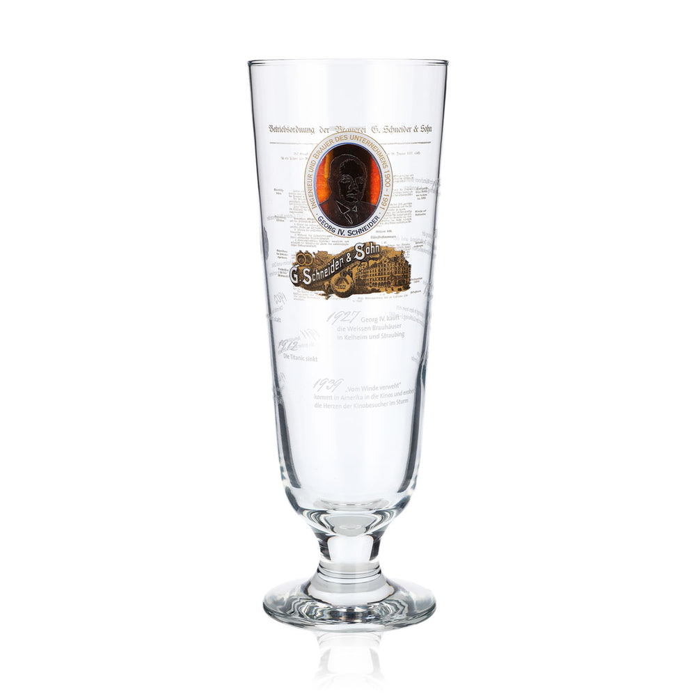 Schneider Weisse Bierglas Gläser 0,5l Pokal Sonderedition Georg IV Sahm