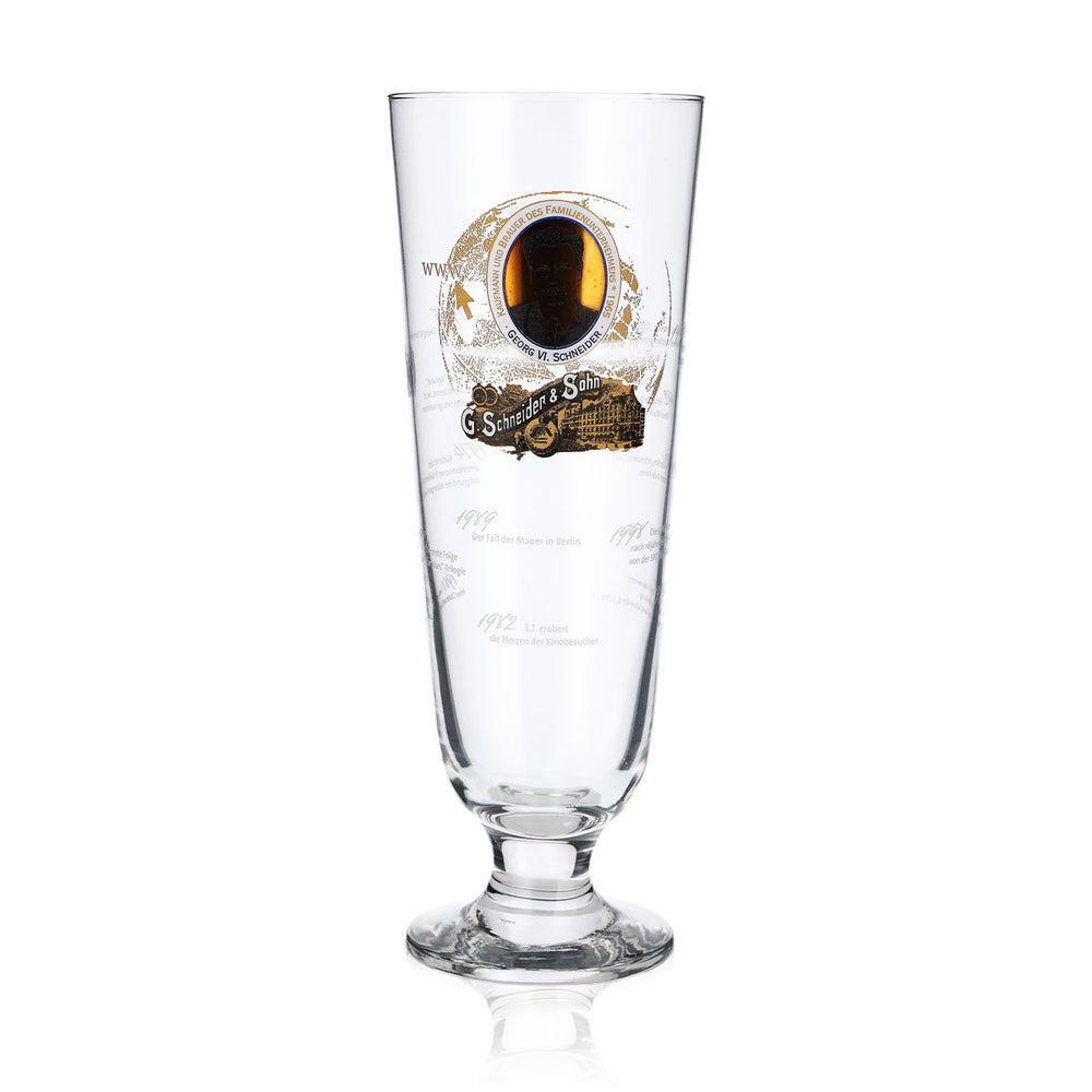 Schneider Weisse Bierglas Gläser 0,5l Pokal Sonderedition Georg VI Sahm
