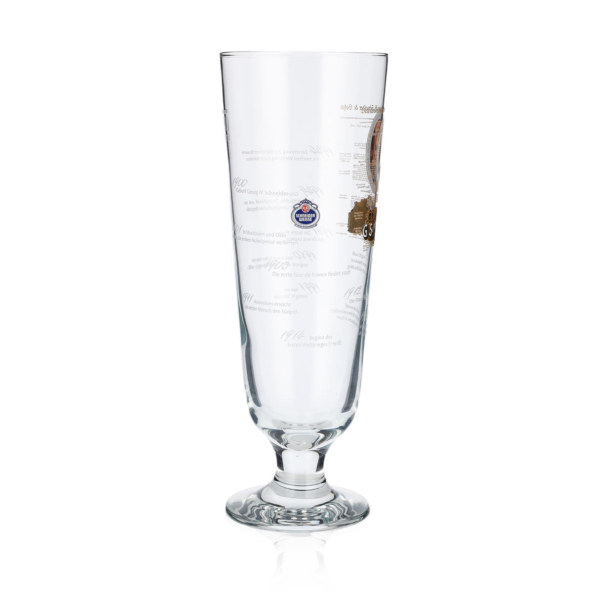 Schneider Weisse Bierglas Gläser 0,5l Pokal Sonderedition Georg IV Sahm – Ansicht 4