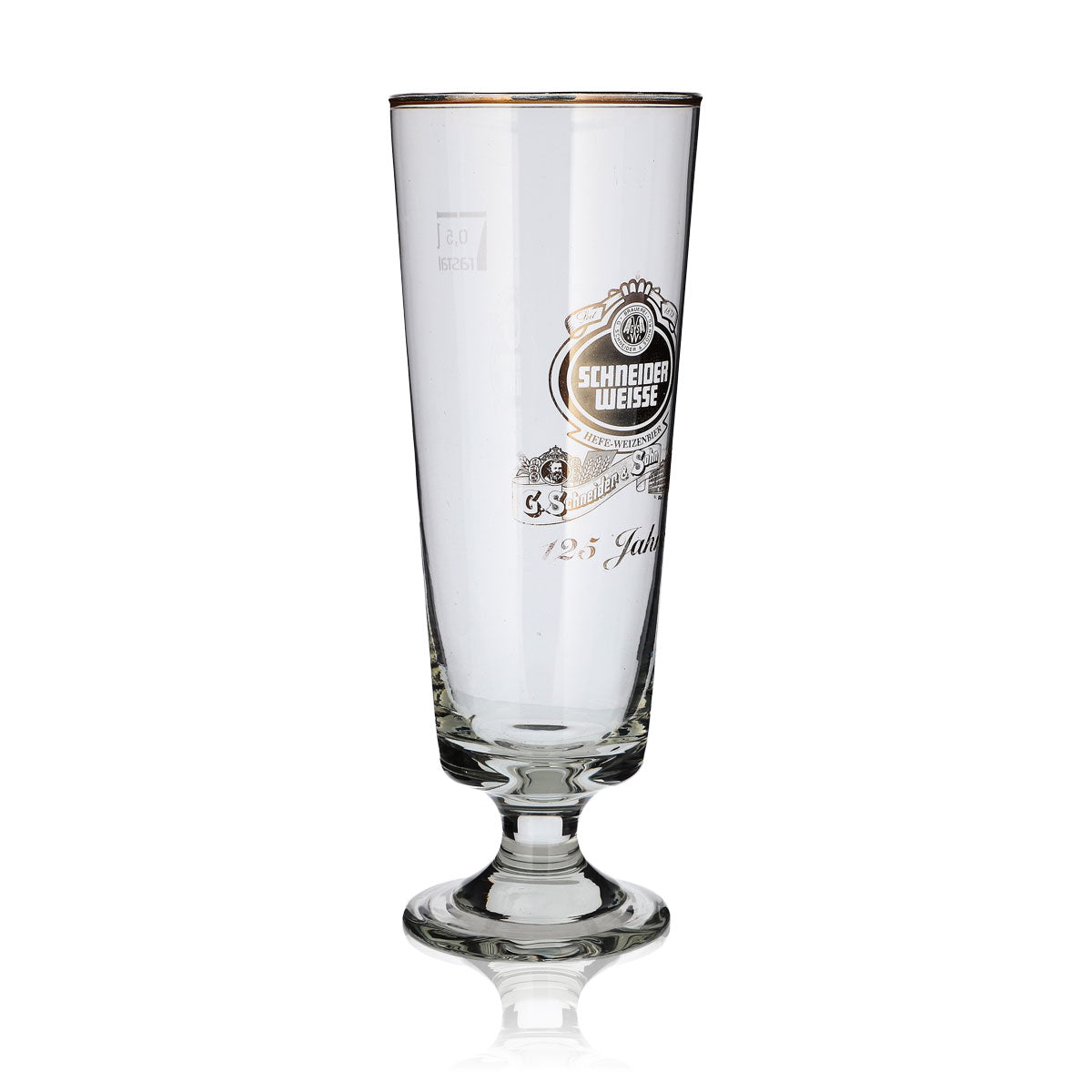 Schneider Weisse Glas 0,5l Antik Pokal 125 Jahre Sonderedition Sammlergläser – Ansicht 2