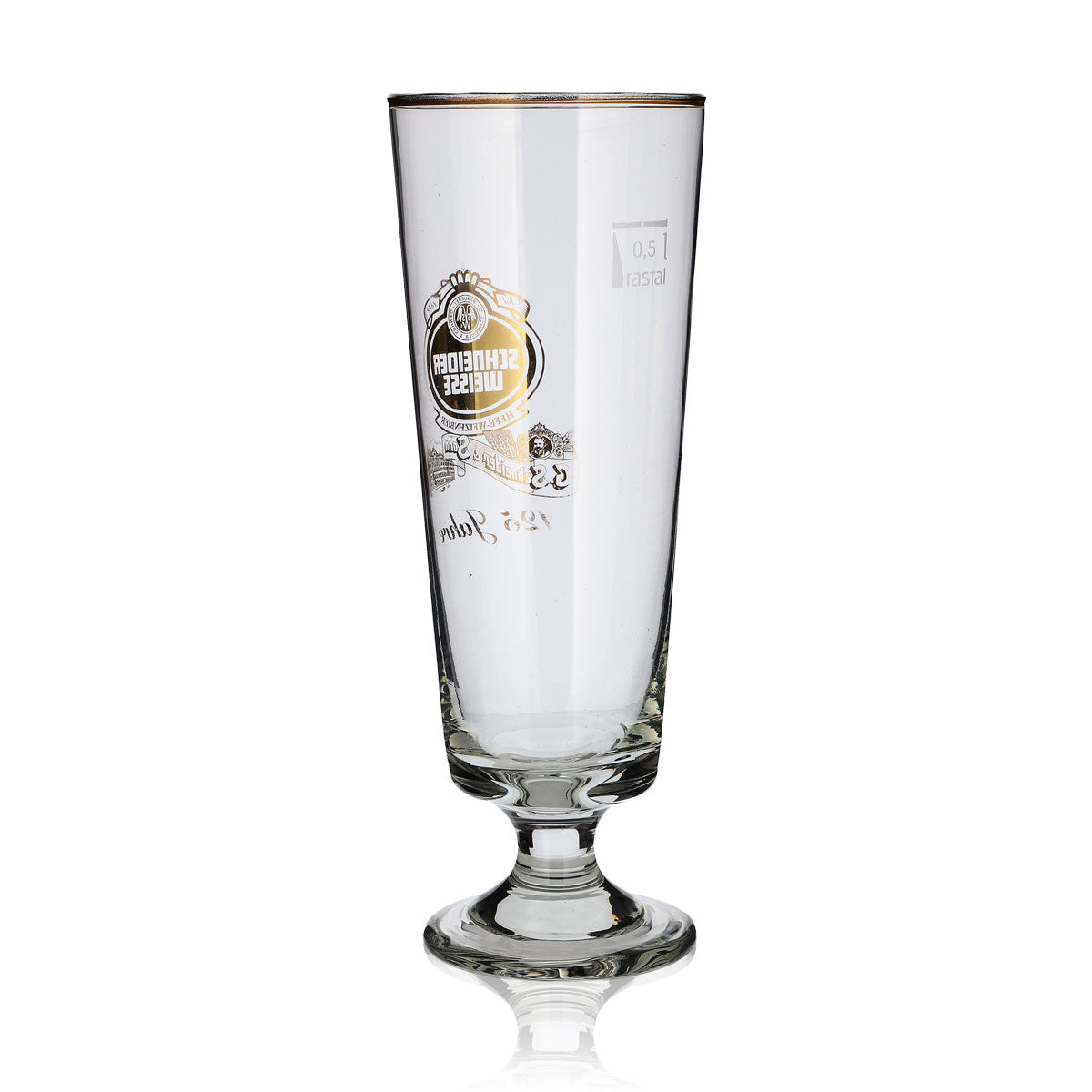 Schneider Weisse Glas 0,5l Antik Pokal 125 Jahre Sonderedition Sammlergläser – Ansicht 3