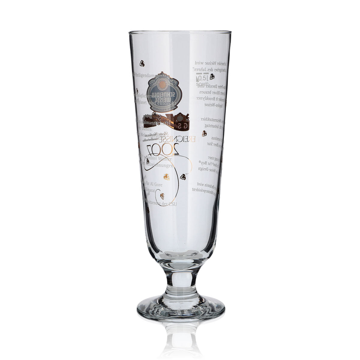 Schneider Weisse Glas 0,5l Antik Pokal Ereignisse 2007 Edition Sammler Gläser – Ansicht 3