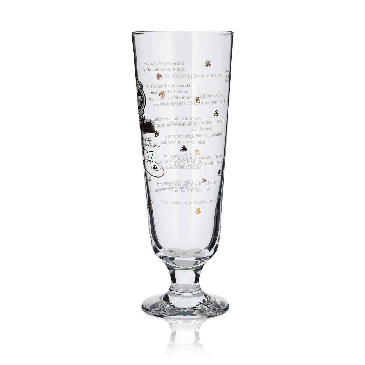 Schneider Weisse Glas 0,5l Antik Pokal Ereignisse 2007 Edition Sammler Gläser – Ansicht 4