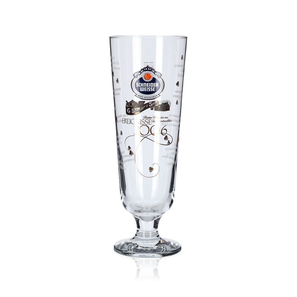 Schneider Weisse Glas 0,5l Antik Pokal Gläser Sonderedition Ereignisse 2006