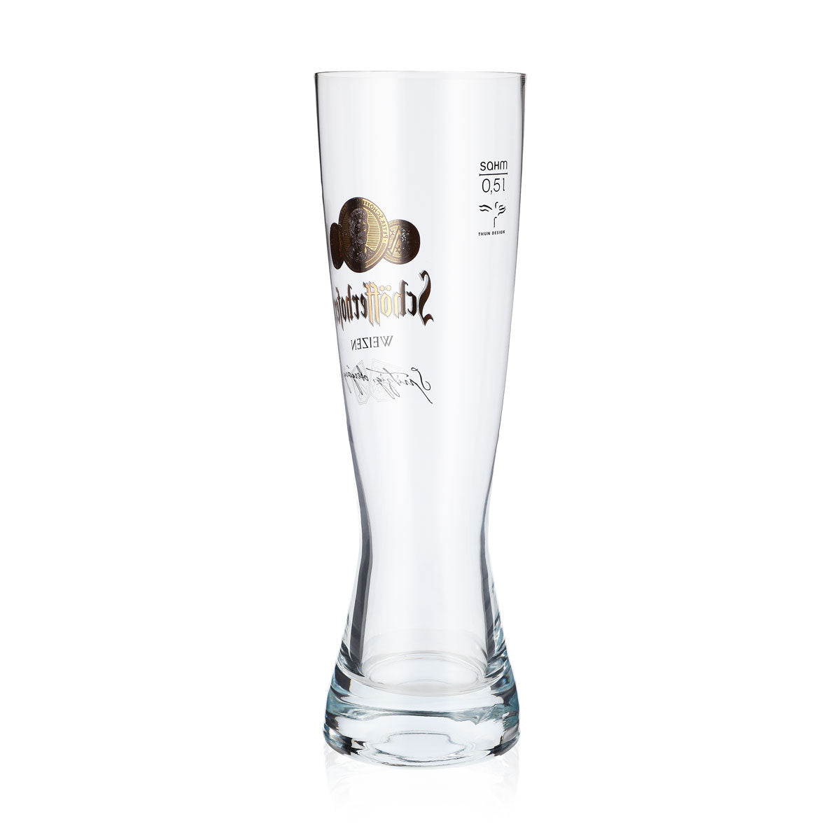 Schöfferhofer Bier Glas Weissbiergläser 0,5l Pokal Platin Logo Sahm – Ansicht 3