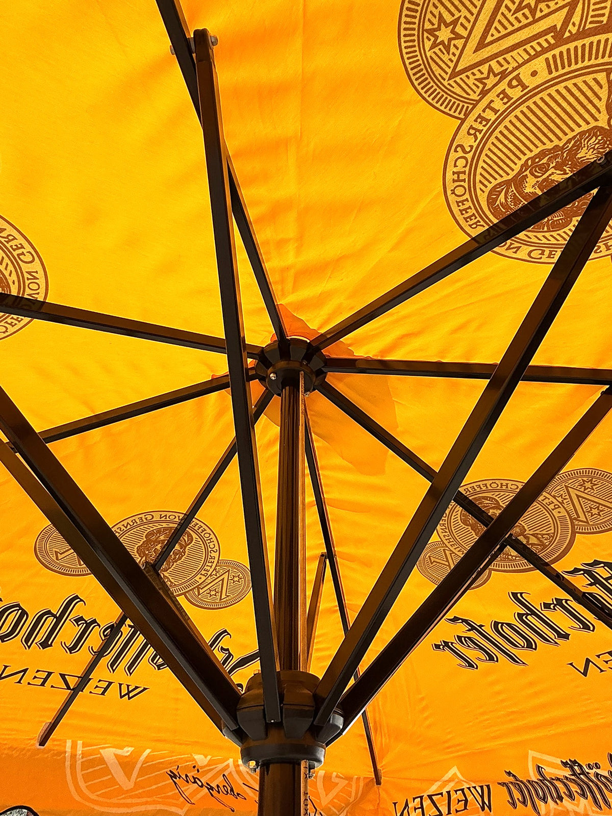 Schöfferhofer Bier Sonnenschirm 3x3m Brauerei Gastro Biergarten Schirm – Ansicht 2
