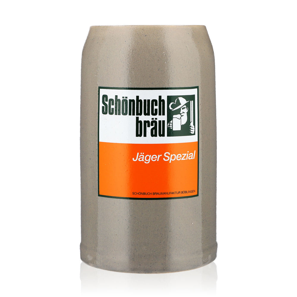 Schönbuch Bräu Bier Glas Bierseidel Keramikkrug 0,5l Tonkrug Sammler