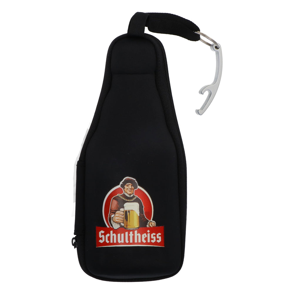 Schultheiss Lager Bier Flaschenküler 0,33l Neopren mit Flaschenöffner