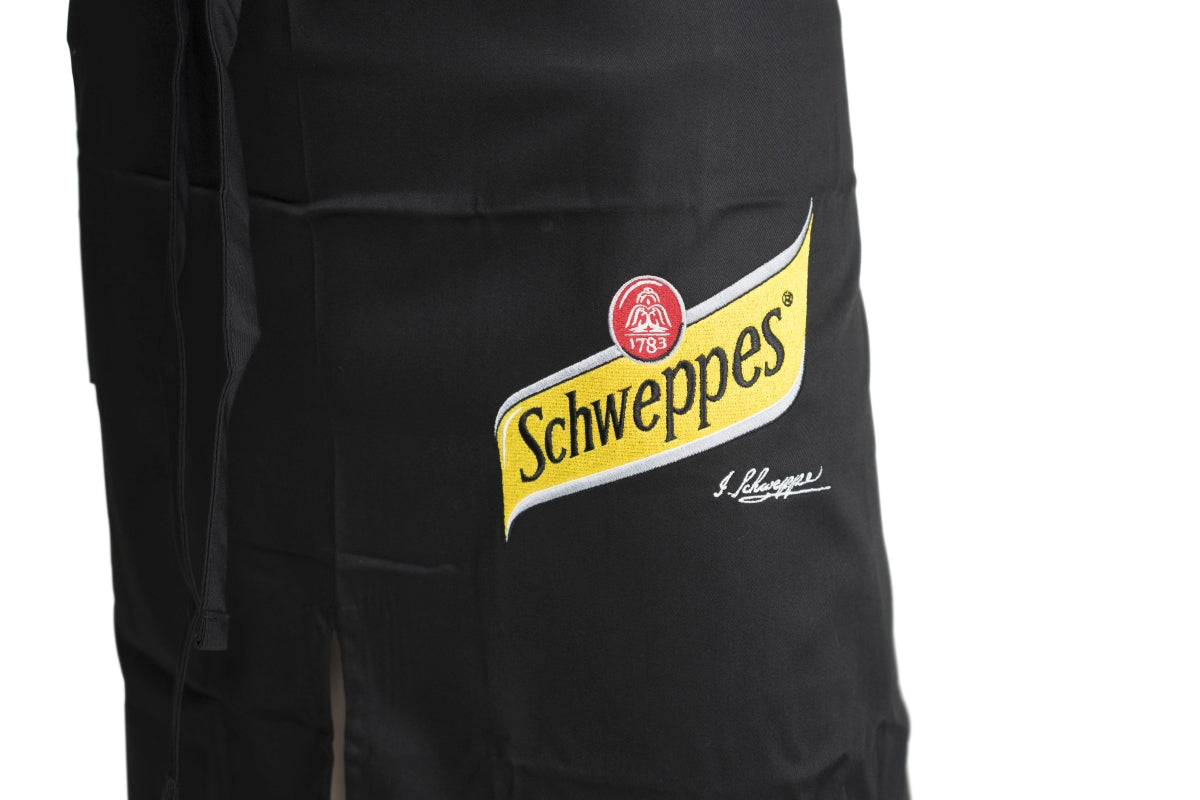Schweppes Kellner Schürze Bauchbinder Lang Bistro Gastro Ober Service Bar – Ansicht 3