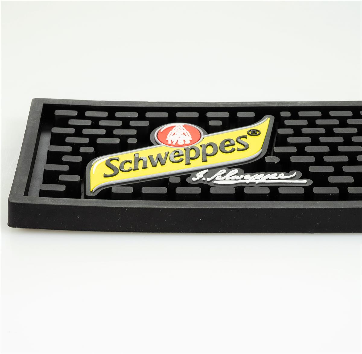 Schweppes Mixer Barmatte Abtropfmatte Barzubehör schwarz – Ansicht 2