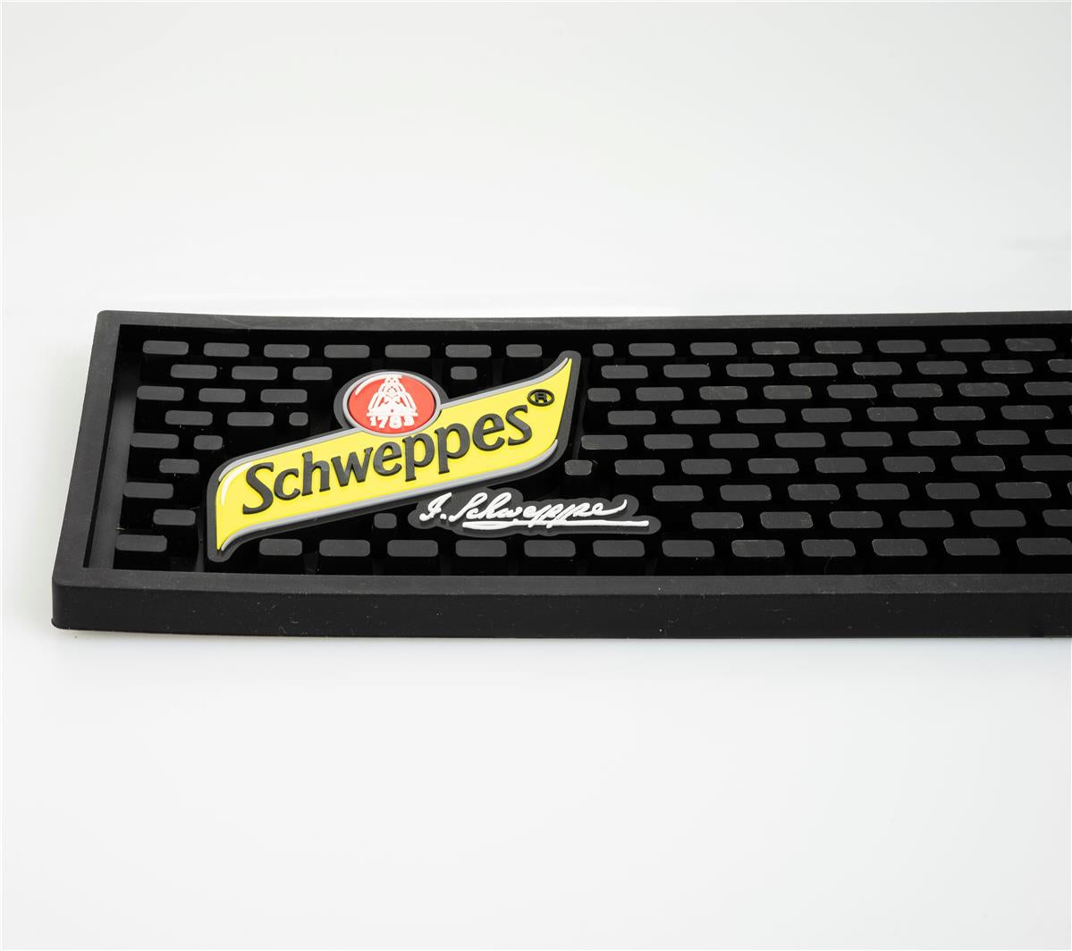 Schweppes Mixer Barmatte Abtropfmatte Barzubehör schwarz – Ansicht 3
