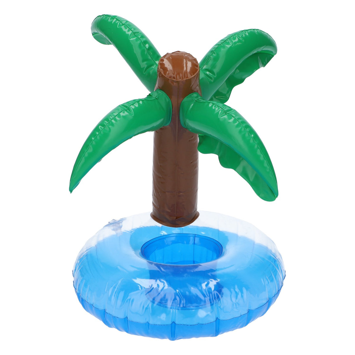 Schwimmender Getränkehalter aufblasbar Palme Pool Gadget Blau – Ansicht 2