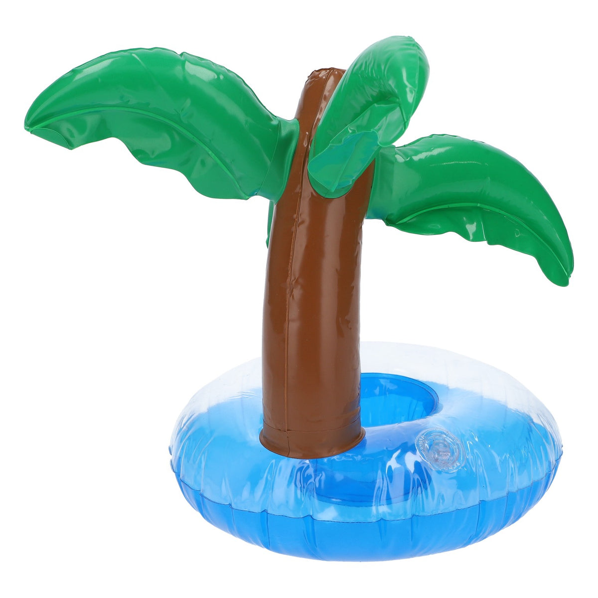Schwimmender Getränkehalter aufblasbar Palme Pool Gadget Blau – Ansicht 4