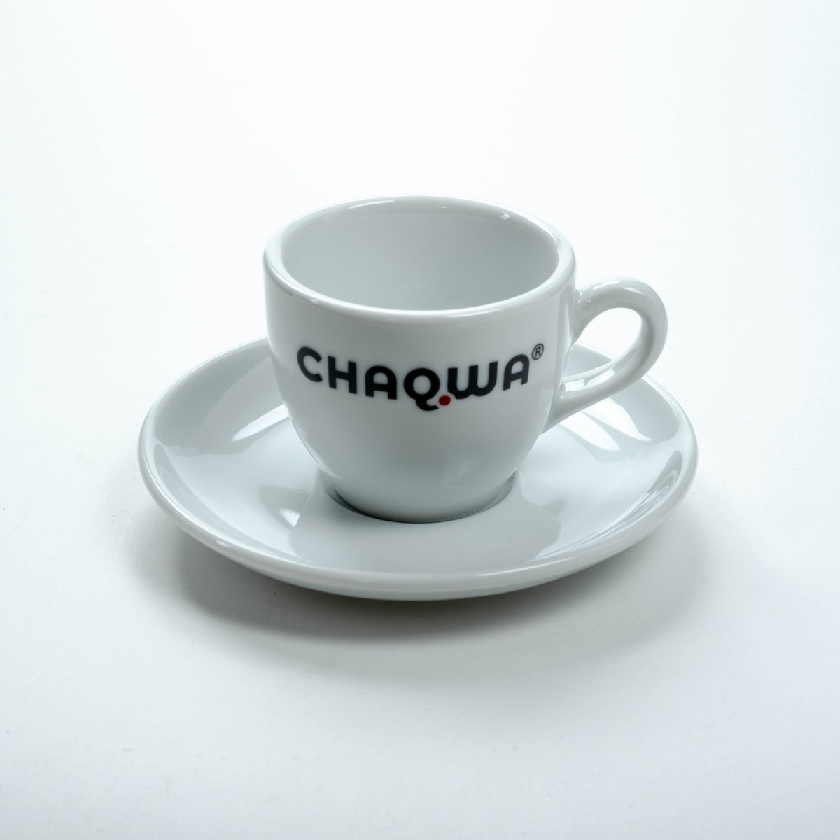 Set Ebay von 1 Chaqwa Kaffee Tasse weiß Espresso neu + Unterteller