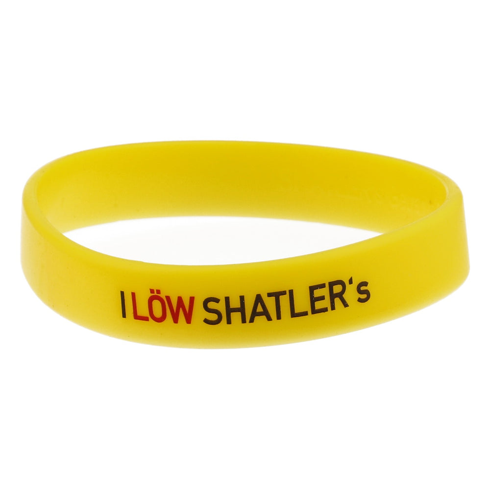 Shatlers Armband FreundschaftsarmbandGummi Gelb "I Löw Shatler´s"