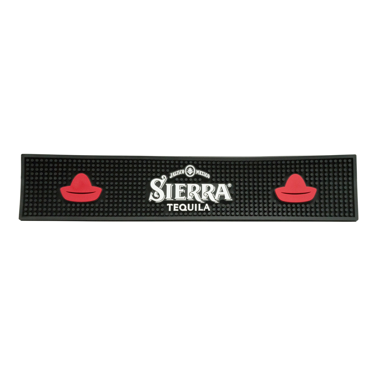 Sierra Tequila Barmatte Abtropfmatte Barzubehör schwarz 50,5x10