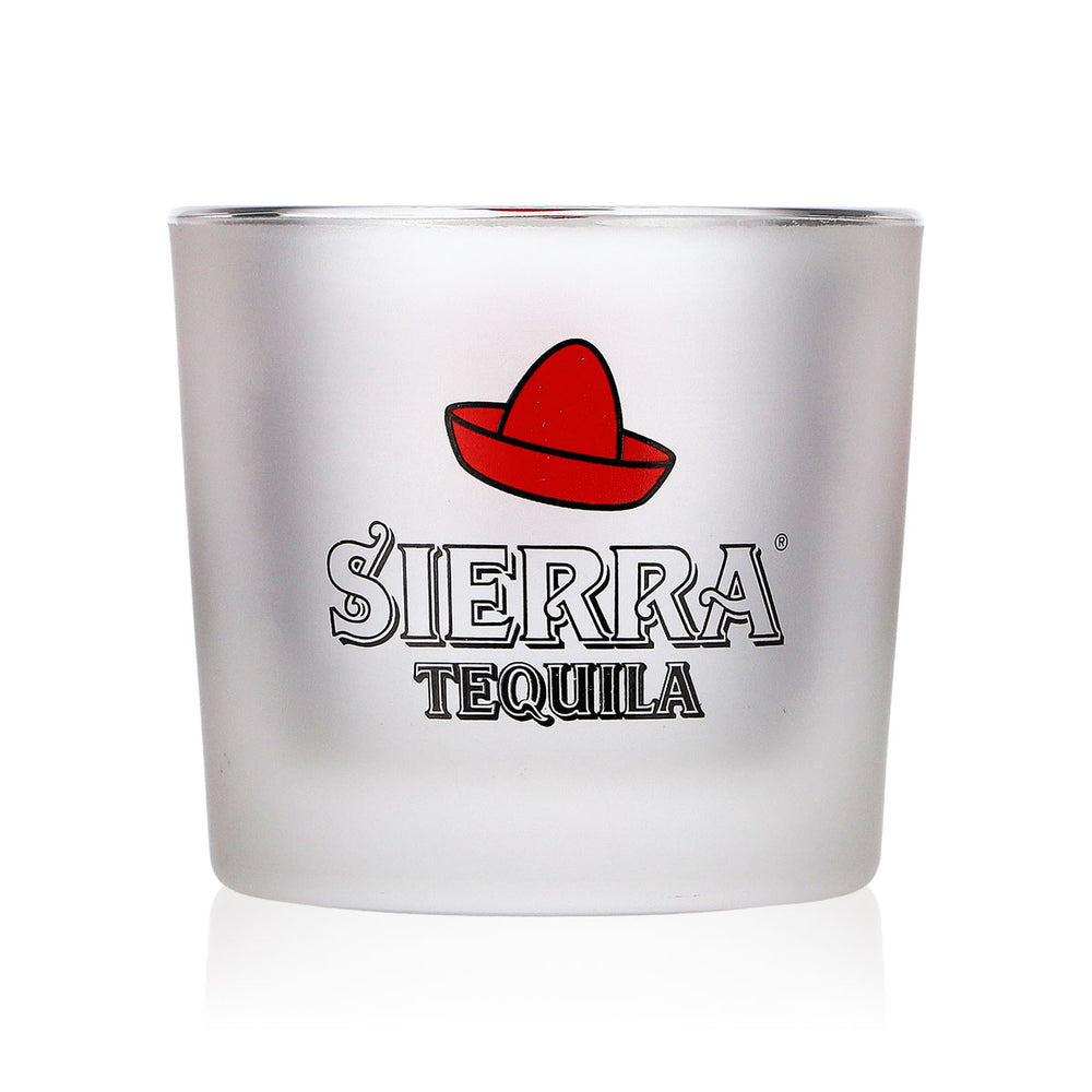 Sierra Tequila Tequila Glas Teelichthalter Satiniertes Glas Windlicht