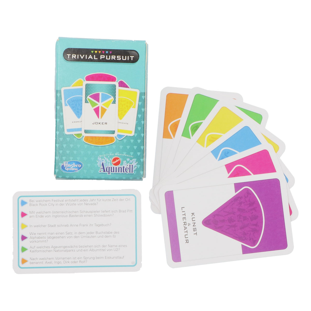 Sinalco Aquintell Trivial Pursuit Kartenspiel Gesellschaftsspiel Hasbro Gaming