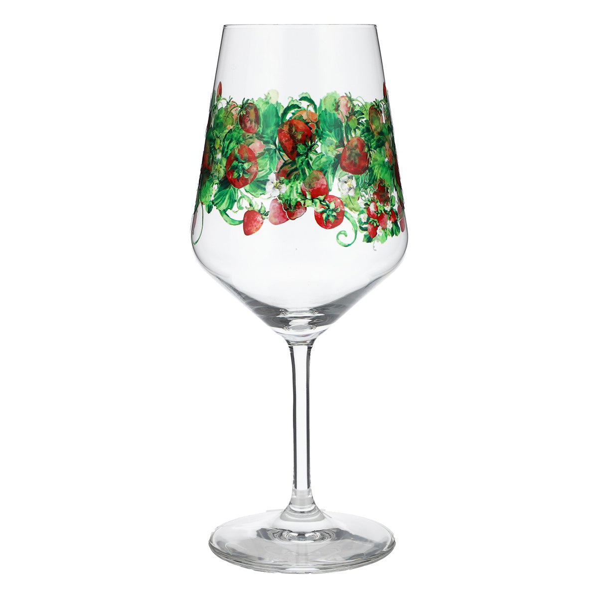 Sipply Aperitifglas Summer Vibes mit Erdbeeren-Motiv für Spritz Getränke Cocktails Wein 0,5l mit – Ansicht 2