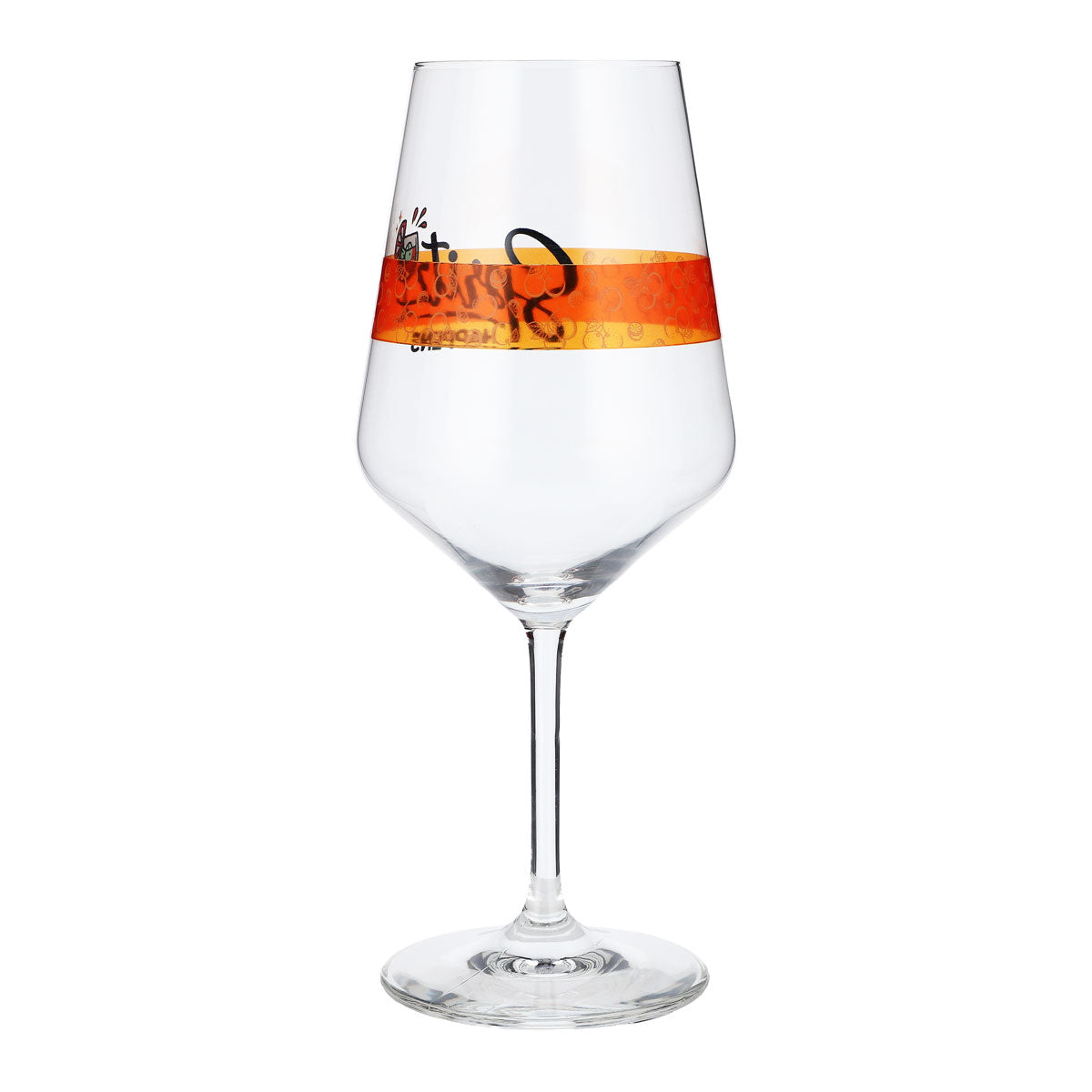 Sipply Aperitifglas Summer Vibes mit Spruch Spritz Happens 0,5l mit Transparenz-Effekt – Ansicht 6