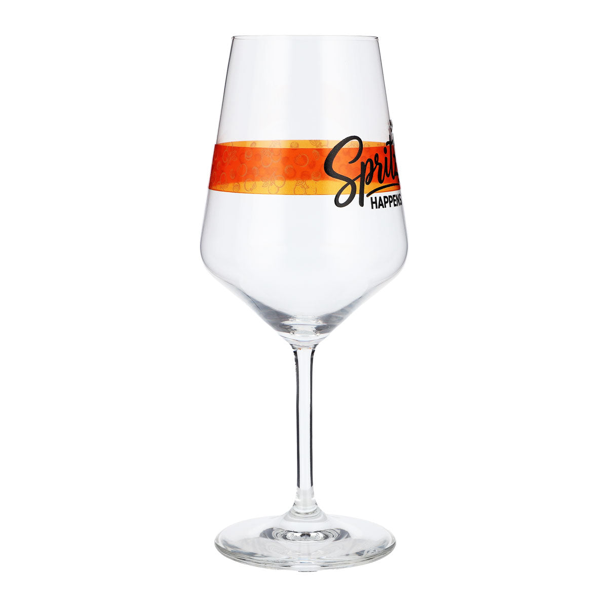 Sipply Aperitifglas Summer Vibes mit Spruch Spritz Happens 0,5l mit Transparenz-Effekt – Ansicht 7