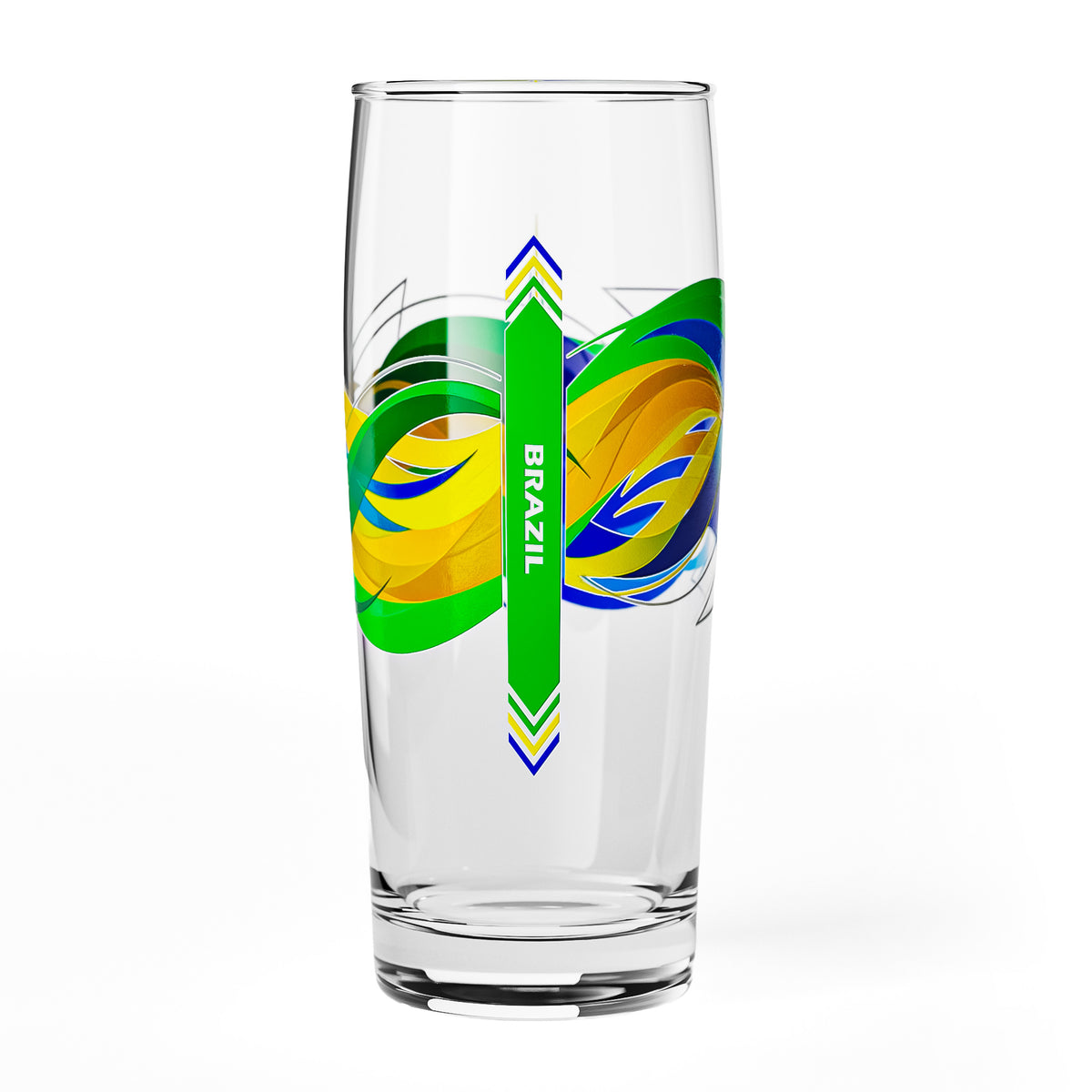 Sipply Bierglas Willibecher 0,5l mit deiner Landes-Flagge Brasilien – Ansicht 2
