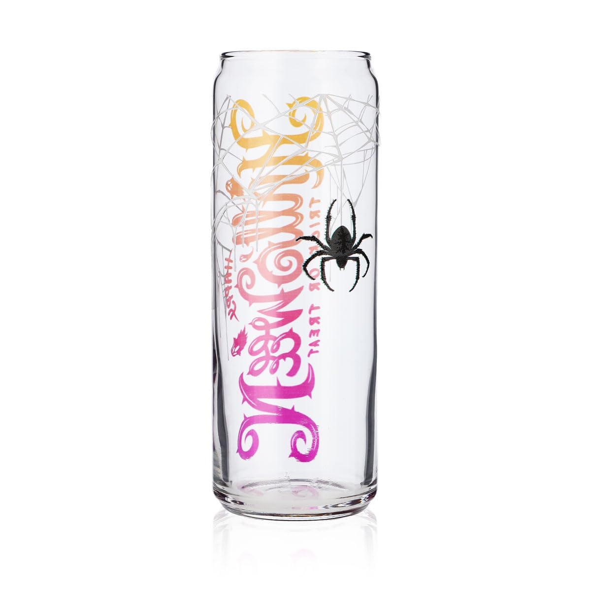 6x Sipply Trinkglas mit Halloween-Motiv Spinne als UV-Druck Can Glass 370ml – Ansicht 4