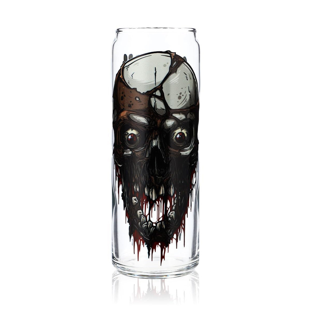 Sipply Trinkglas mit Halloween-Motiv Totenkopf XL als UV-Druck Can Glass 370ml