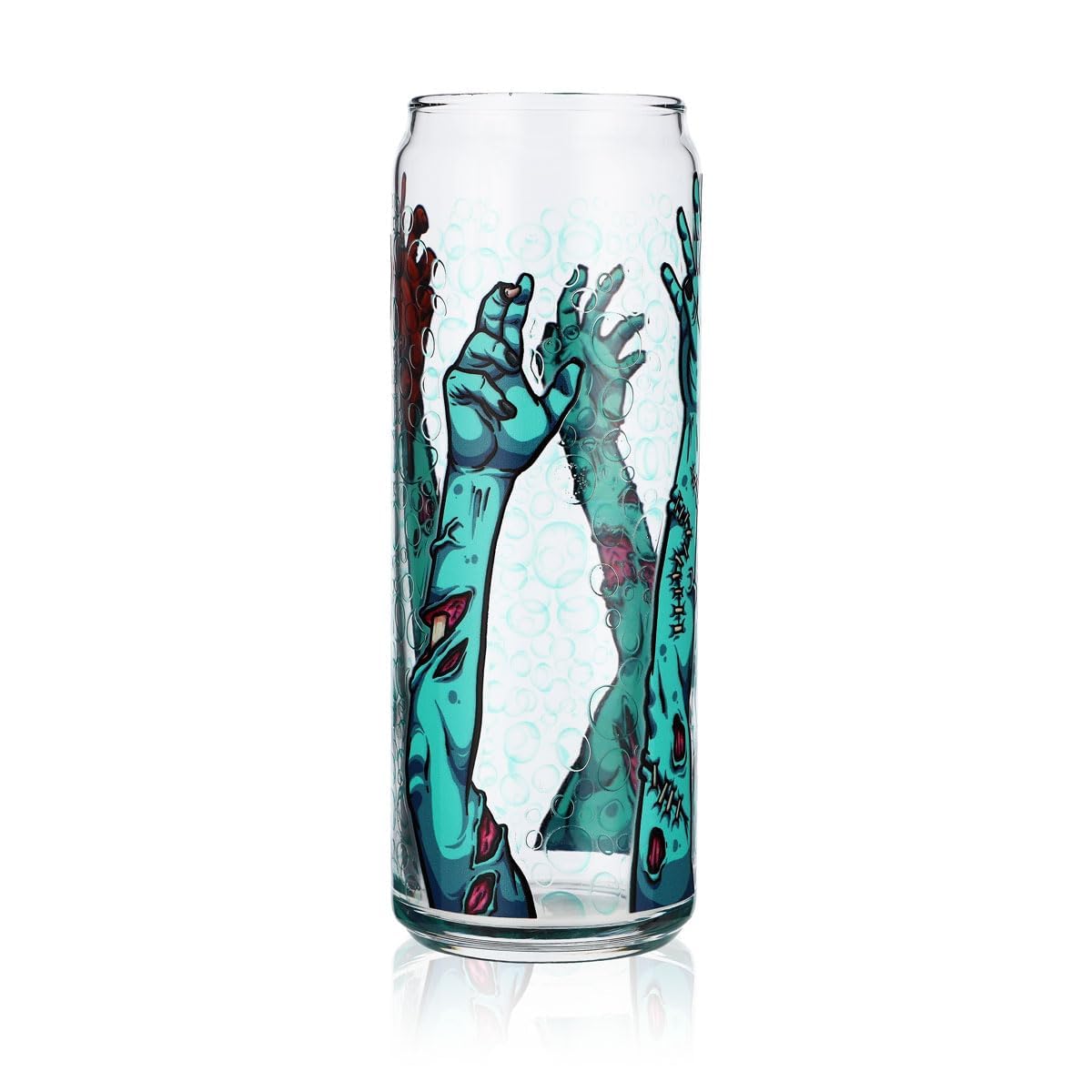 Sipply Trinkglas mit Halloween-Motiv Zombie Arms als UV-Druck Can Glass 370ml – Ansicht 2