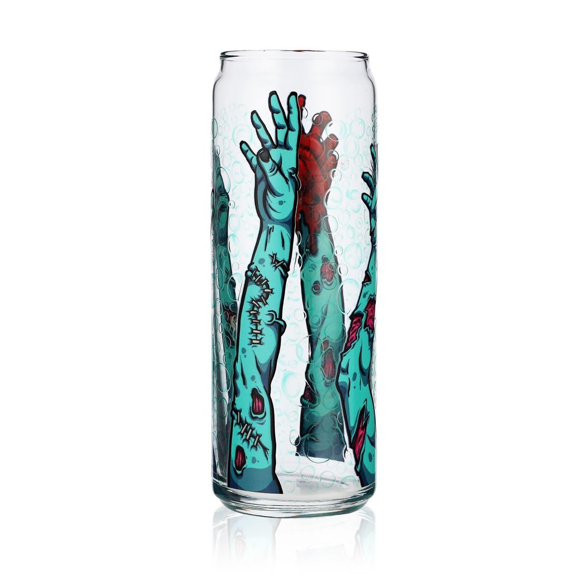 Sipply Trinkglas mit Halloween-Motiv Zombie Arms als UV-Druck Can Glass 370ml – Ansicht 3